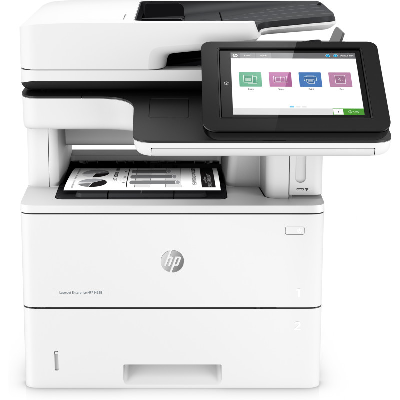 HP LaserJet Enterprise Imprimante multifonction LaserJet M528f Enterprise, Impression, copie, scan, fax, Impression USB en façad
