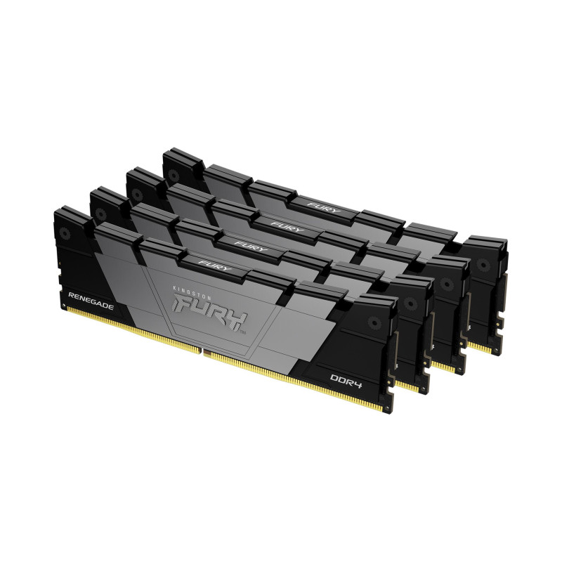 Kingston Technology FURY 128 Go 3600 MT/s DDR4 CL18 DIMM (Kits de 4) Renegade Black