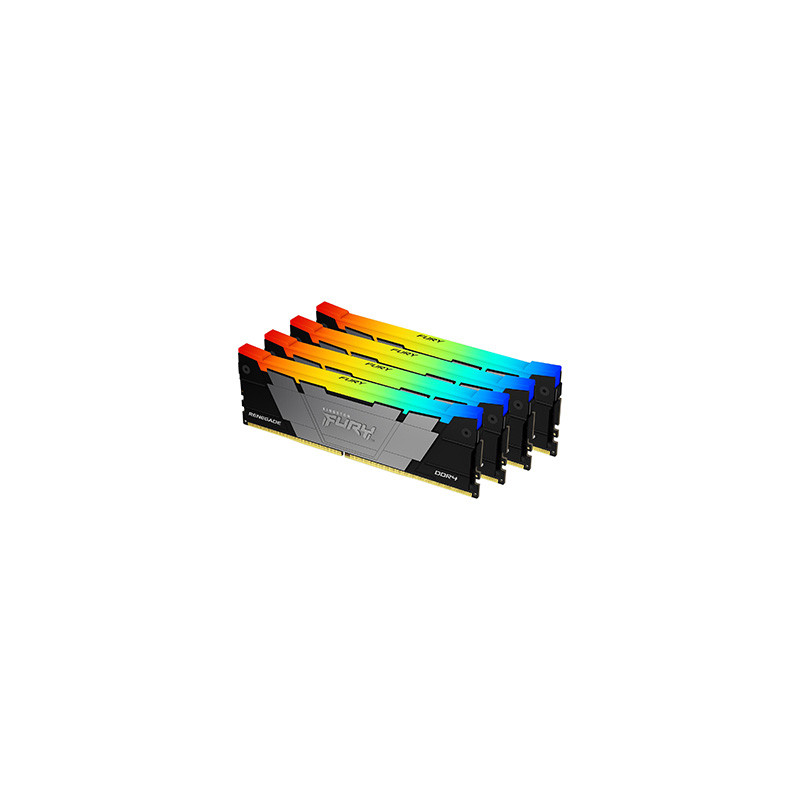 Kingston Technology FURY 32 Go 3200 MT/s DDR4 CL16 DIMM (Kits de 4) Renegade RGB