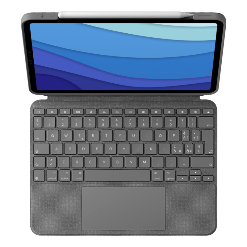 Logitech Combo Touch Gris Smart Connector QWERTY Italien