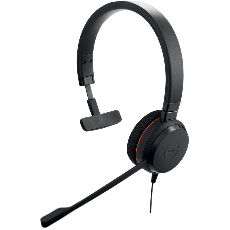 Jabra Evolve 20 USB-C UC Mono Casque Avec fil Arceau Bureau/Centre d'appels USB Type-C Noir