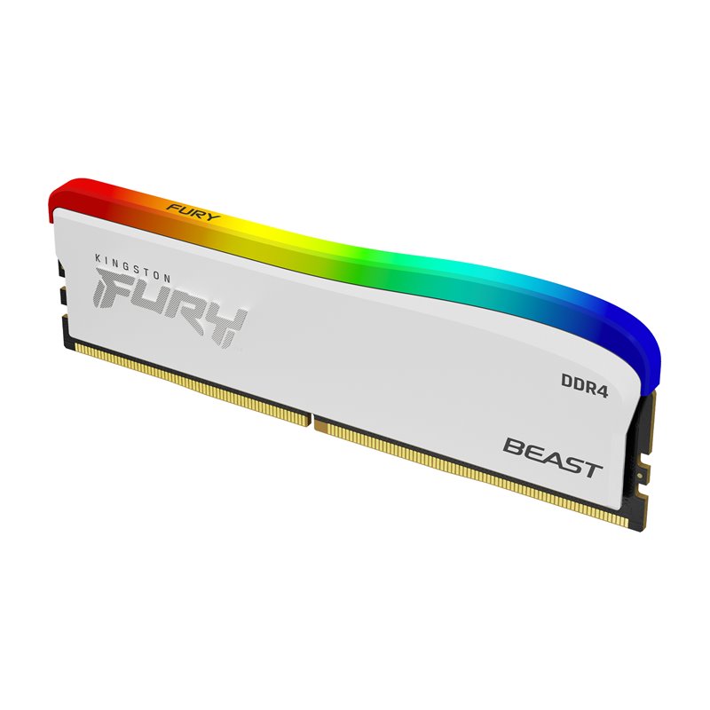 Image secondaire de Kingston Technology FURY 8GB 3600MT/s DDR4 CL17 DIMM Beast blanc RGB SE
