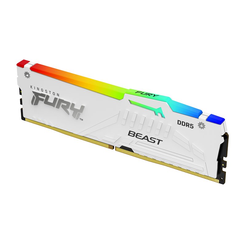 Image secondaire de Kingston Technology FURY Beast 16 Go 5200 MT/s DDR5 CL36 DIMM White RGB EXPO