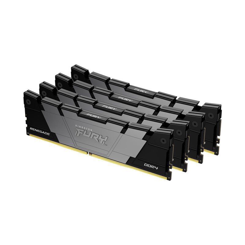 Image secondaire de Kingston Technology FURY 32 Go 3200 MT/s DDR4 CL16 DIMM (Kits de 4) Renegade Black