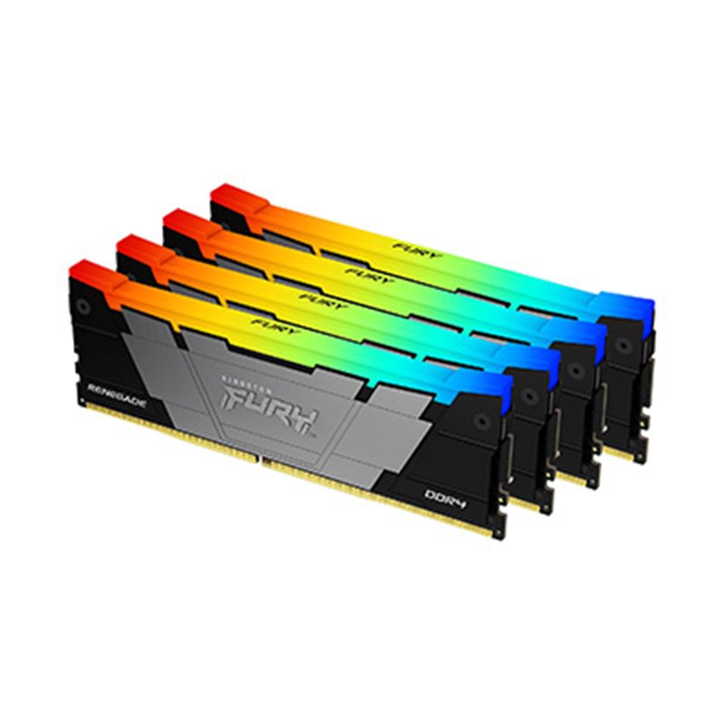 Image secondaire de Kingston Technology FURY 32 Go 3600 MT/s DDR4 CL16 DIMM (Kits de 4) Renegade RGB
