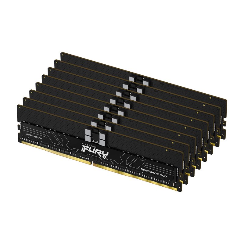 Image secondaire de Kingston Technology FURY 128 Go 5600 MT/s DDR5 ECC Reg CL28 DIMM (kit de 8) Renegade Pro EXPO