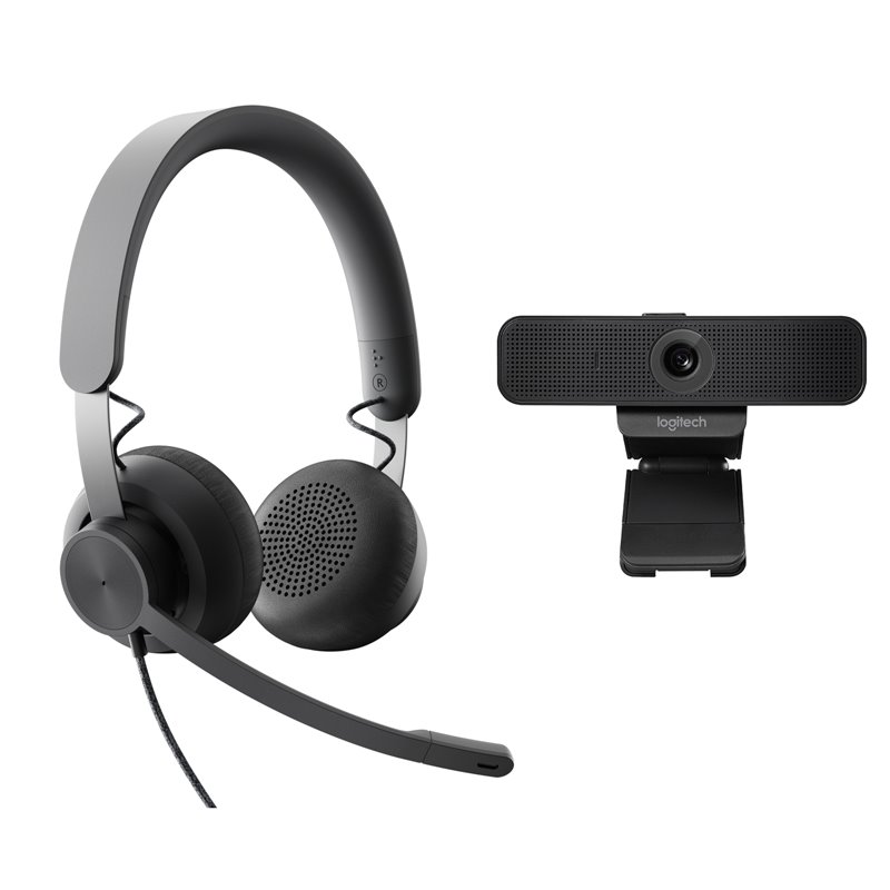 Image secondaire de Logitech Personal Collaboration kit - Zone Wired & C925e - Microsoft