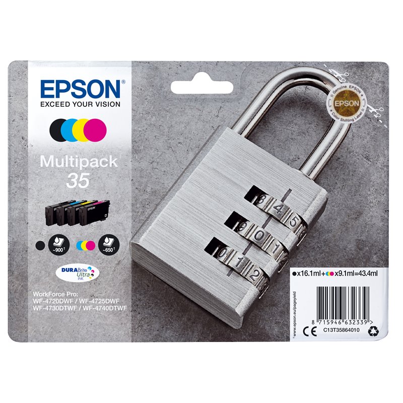 Image secondaire de Epson Padlock Multipack 4-colours 35 DURABrite Ultra Ink