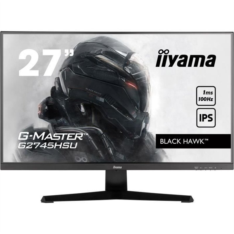 Écran PC - IIYAMA - G2745HSU-B2 - 27 FHD - IPS - 100Hz - 1ms - HDMI/DP/USB HUB - Noir