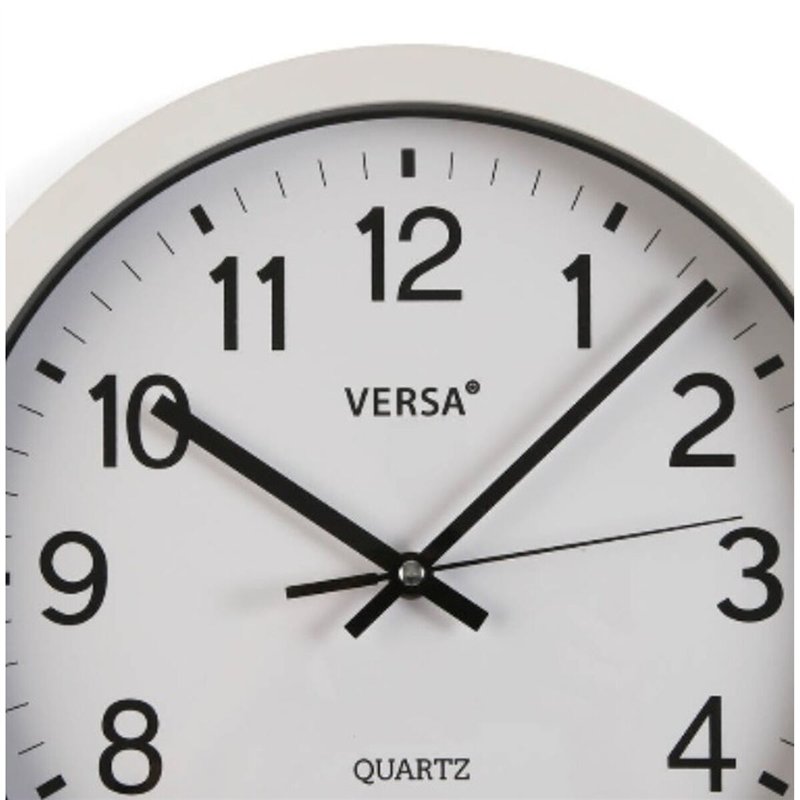 Image secondaire de Horloge Murale Versa Blanc Plastique Quartz 4,3 x 30 x 30 cm