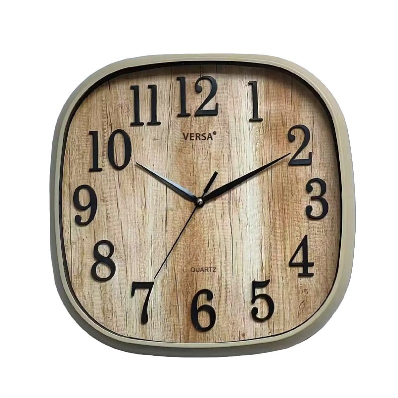 Horloge Murale Versa Plastique 4,5 x 30 x 30 cm