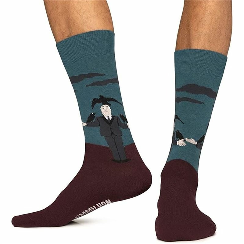 Image secondaire de Chaussettes Jimmy Lion Hitchcock Crows Bordeaux 41-46