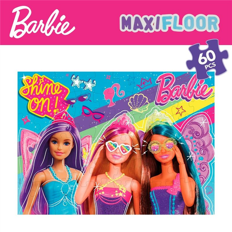 Image secondaire de Puzzle Barbie MaxiFloor 60 Pièces 70 x 1,5 x 50 cm