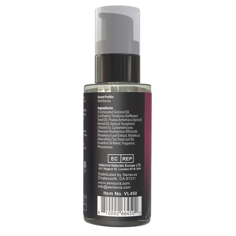 Image secondaire de Huile de massage érotique Sensuva Framboise 59 ml