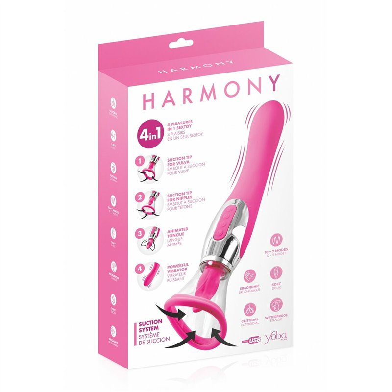 Image secondaire de Vibration de Stimulation Double Yoba Fuchsia