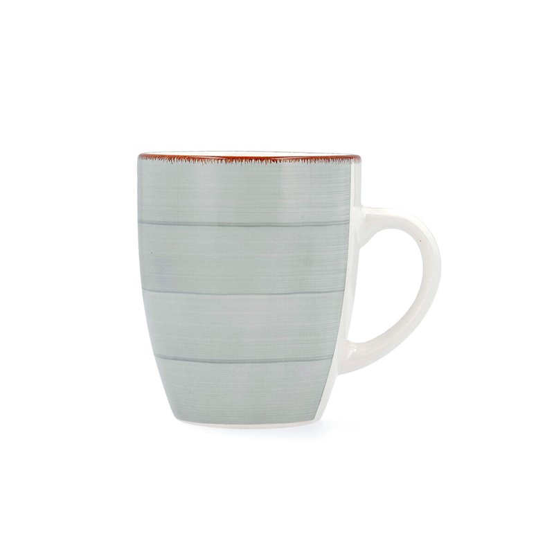 Image secondaire de Tasse Quid Vita Morning Petit-déjeuner Céramique Bleu 350 ml (12 Unités)