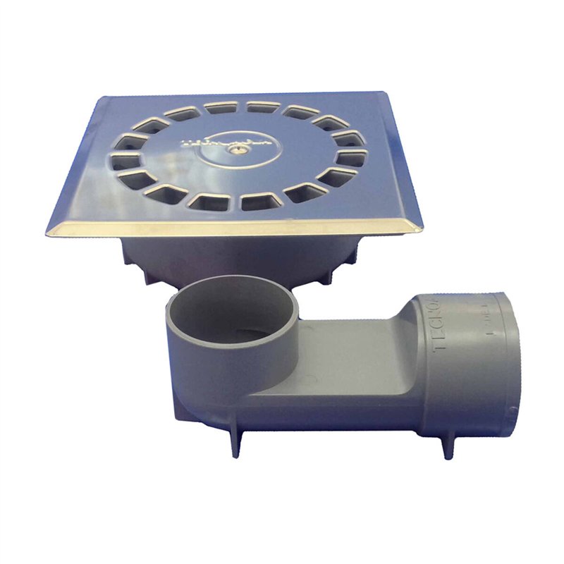 Évier Tecnoagua T-88 VHI PVC Acier inoxydable 11,8 x 11,8 x 4,5 cm Ø 4 cm