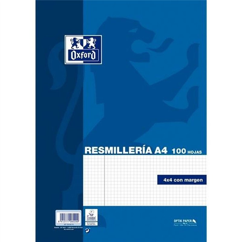 Image secondaire de Lames de rechange Oxford OptikPaper Bleu A4 100 Volets (24 Unités)