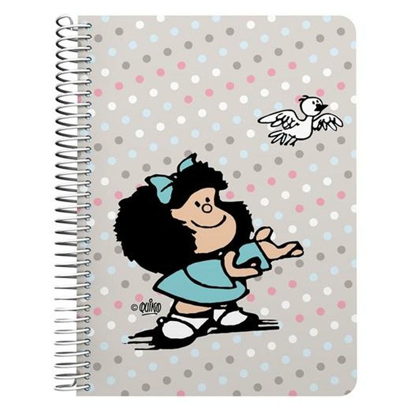 Cahier Mafalda Bird Multicouleur quarto 80 Volets