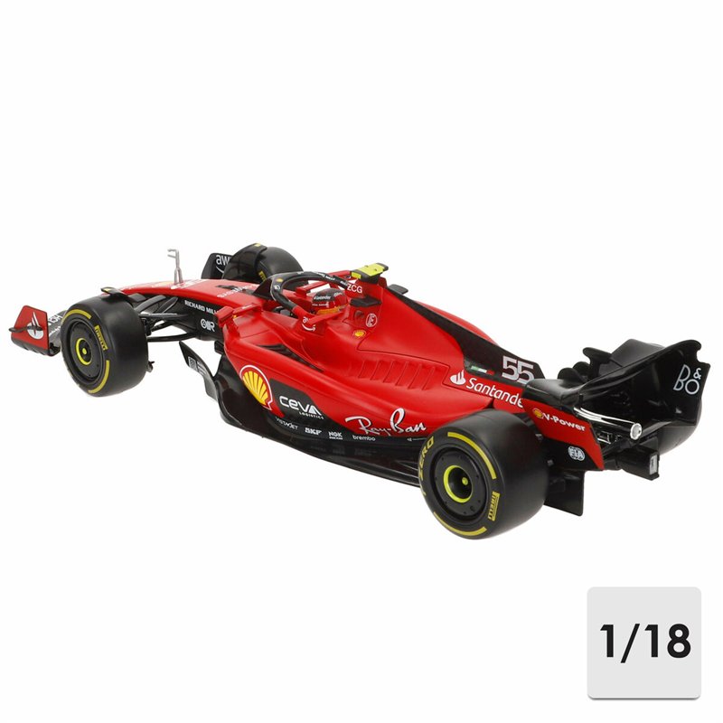 Image secondaire de la Voiture Bburago Ferrari F1 Racing SF23 #55 C 1:18