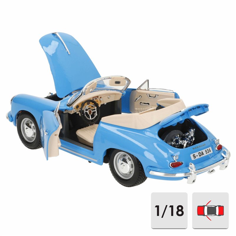 Image secondaire de Voiture Bburago GT-Porsche 356B Cabriolet (1961)