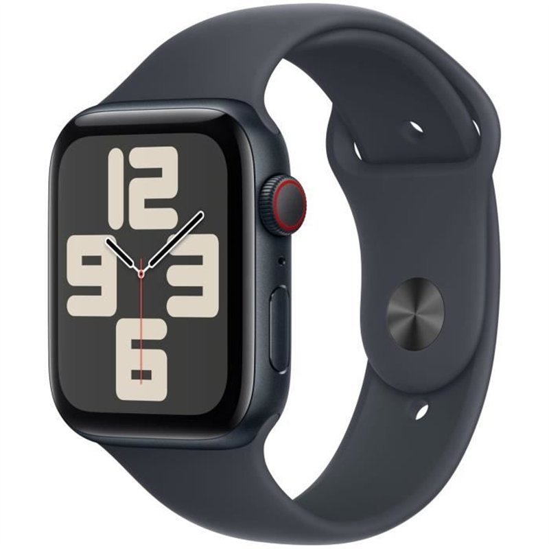 Apple Watch SE GPS + Cellular - 44mm - Boîtier Midnight Aluminium - Bracelet Midnight Sport Band - S/M