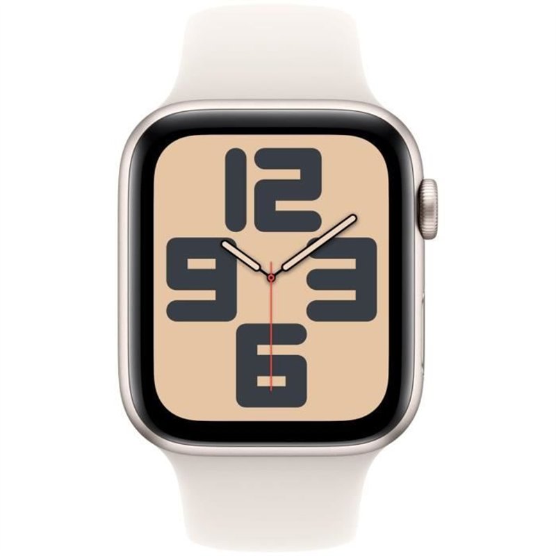 Image secondaire de Apple Watch SE GPS + Cellular - 44mm - Boîtier Starlight Aluminium - Bracelet Starlight Sport Band - S/M