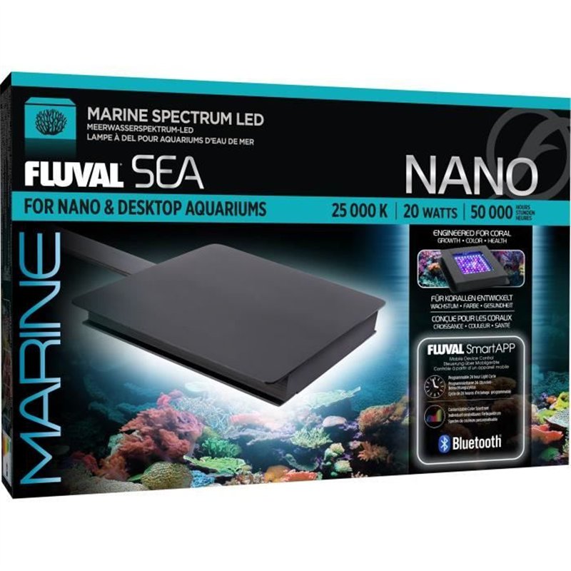 Image secondaire de Lampe d'élairage a LED pour aquarium d'eau de mer - FLUVAL - Marine 3.0 Nano - Avec Bluetooth - 20W
