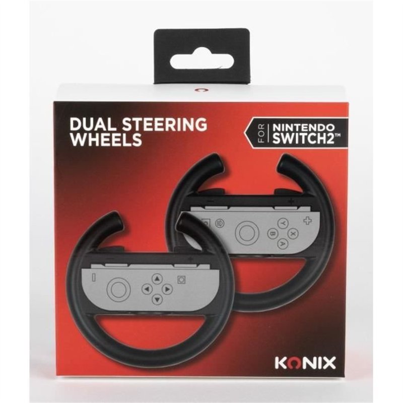 Image secondaire de Paire de volants - KONIX - Pour manettes Joy-Con Nintendo Switch 2 - Noir