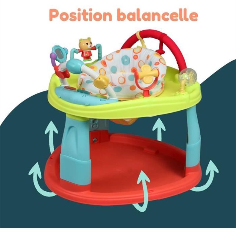 Image secondaire de Base d'activités - BAMBISOL - 3 hauteurs d'assise - Activités ludiques - Multicouleurs