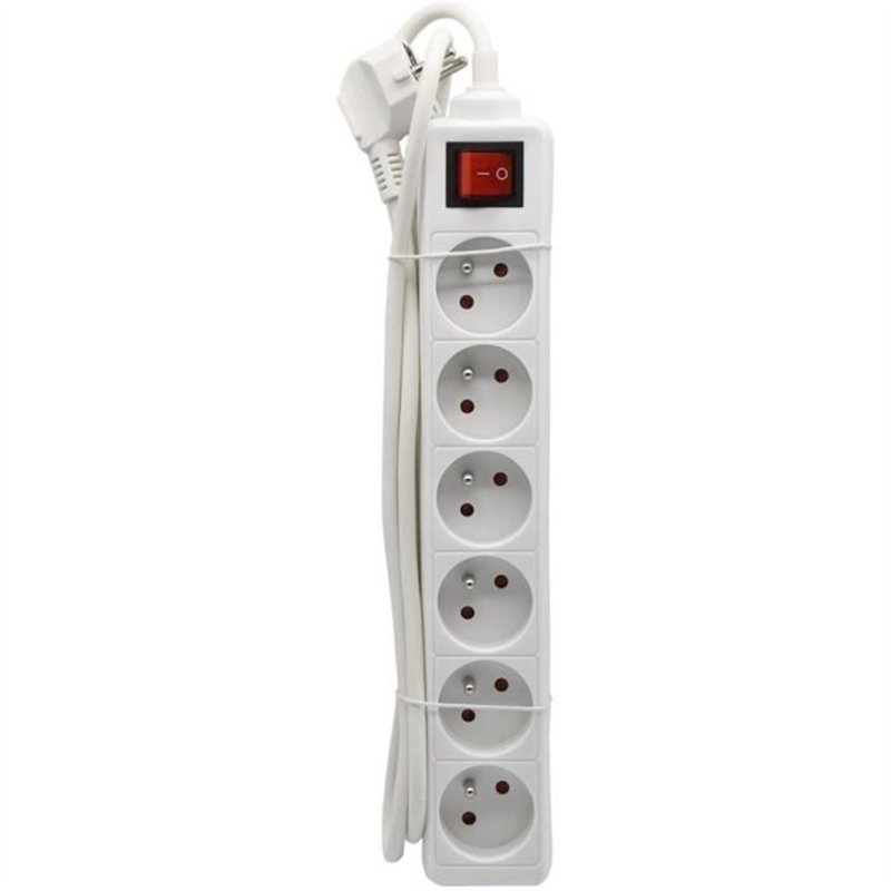 Bloc ménager - GAO - 6 prises - Avec interrupteur, câble 1,4m, protection enfants