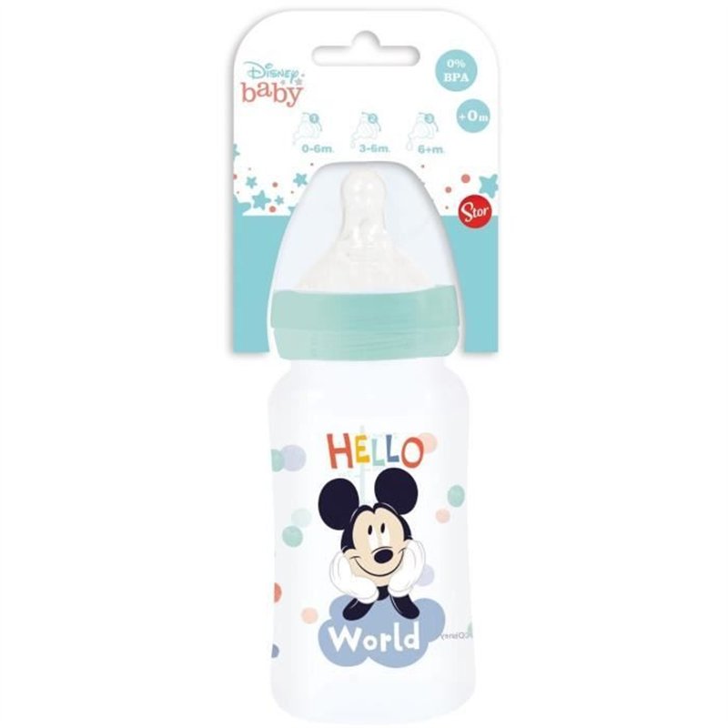 Image secondaire de Biberon anti-colique- THERMOBABY - 240 ml - Tétine débit 3 positions - Mickey Cool