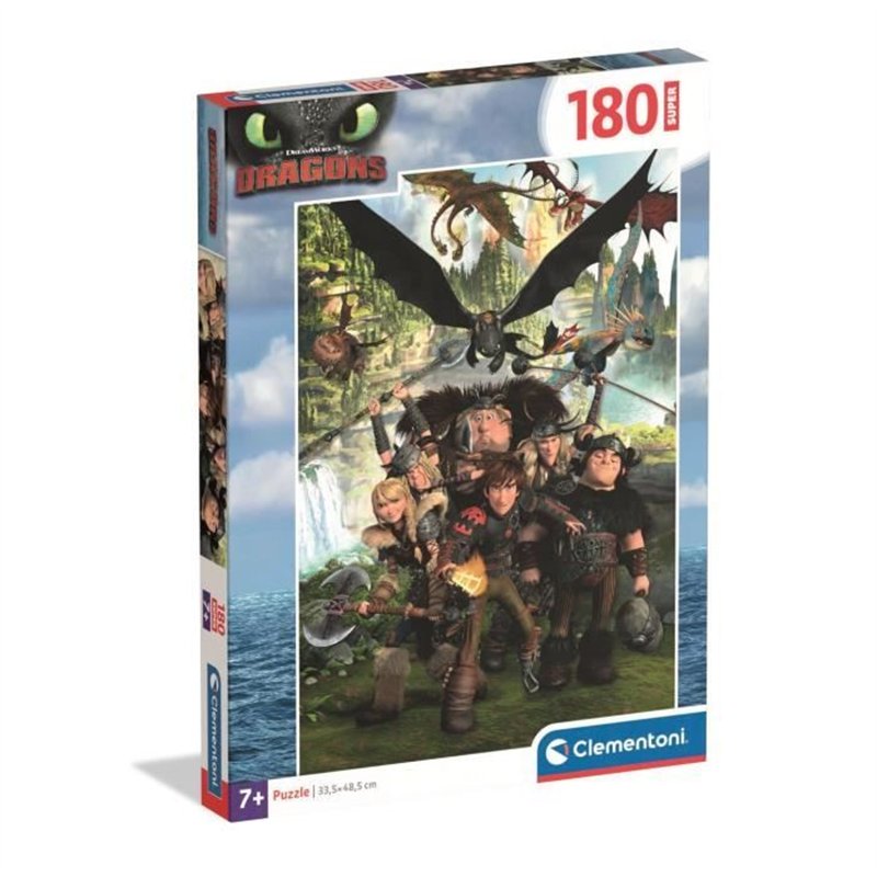 CLEMENTONI - 180 pièces Super - Dragons