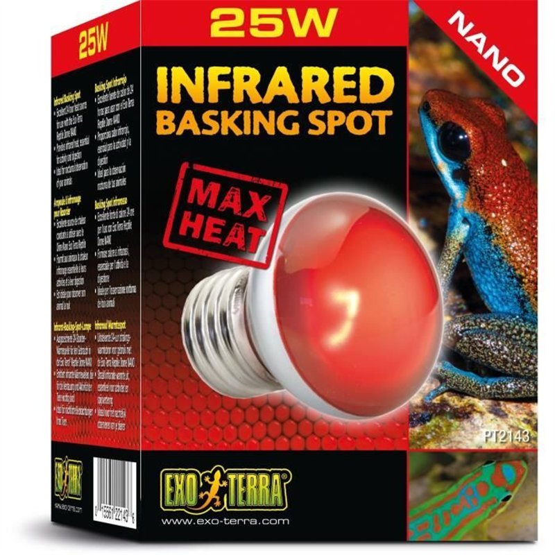 Ampoule chauffante pour terrarium - EXO TERRA - Basking Spot Nano - Chaleur infrarouge - 25W