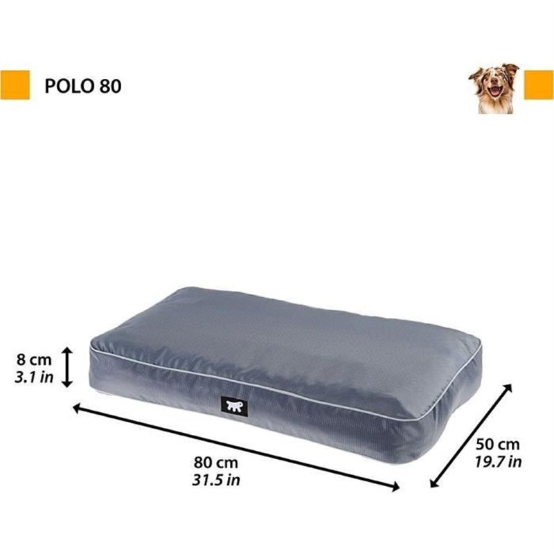 Image secondaire de Coussin - FERPLAST - POLO - 80 x 50 x 8 cm - Gris