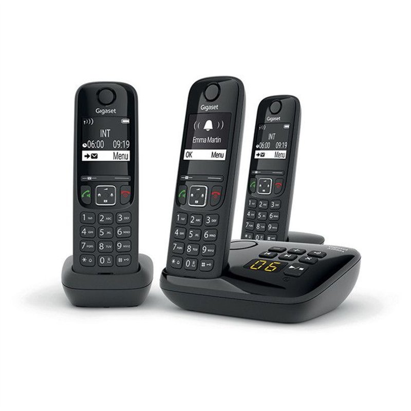 GIGASET Téléphone Fixe AS690 A Trio Noir