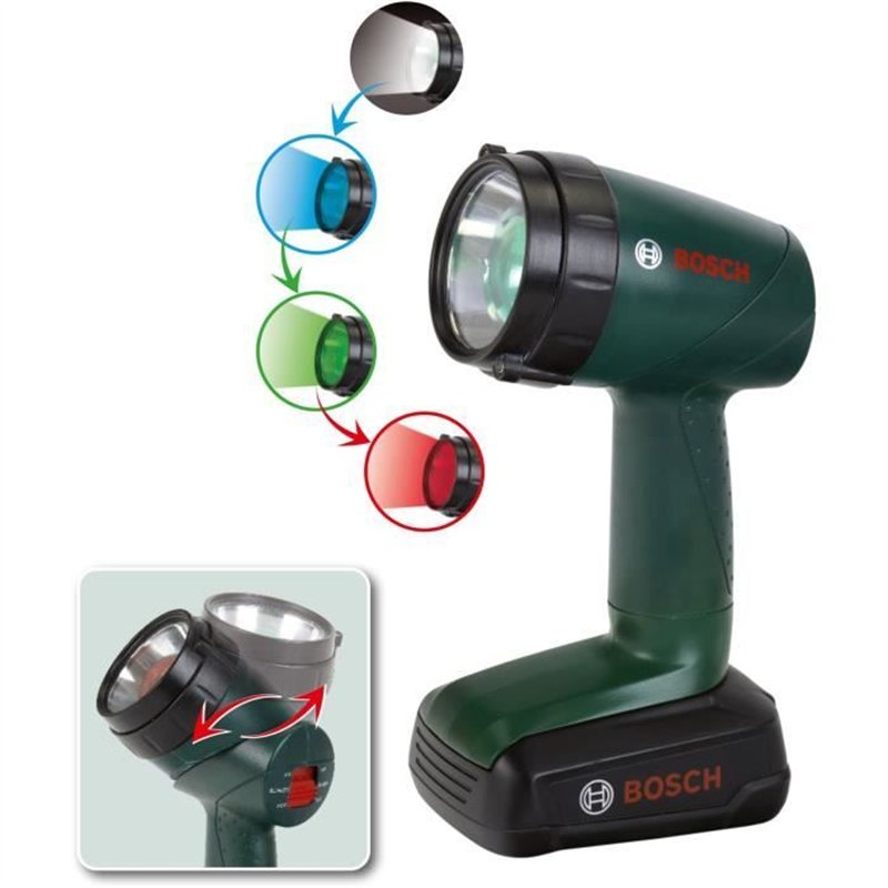 Image secondaire de Lampe torche électronique Bosch - KLEIN - 8448 - 2 modes de fonctionnement et 4 filtres - Des 3 ans