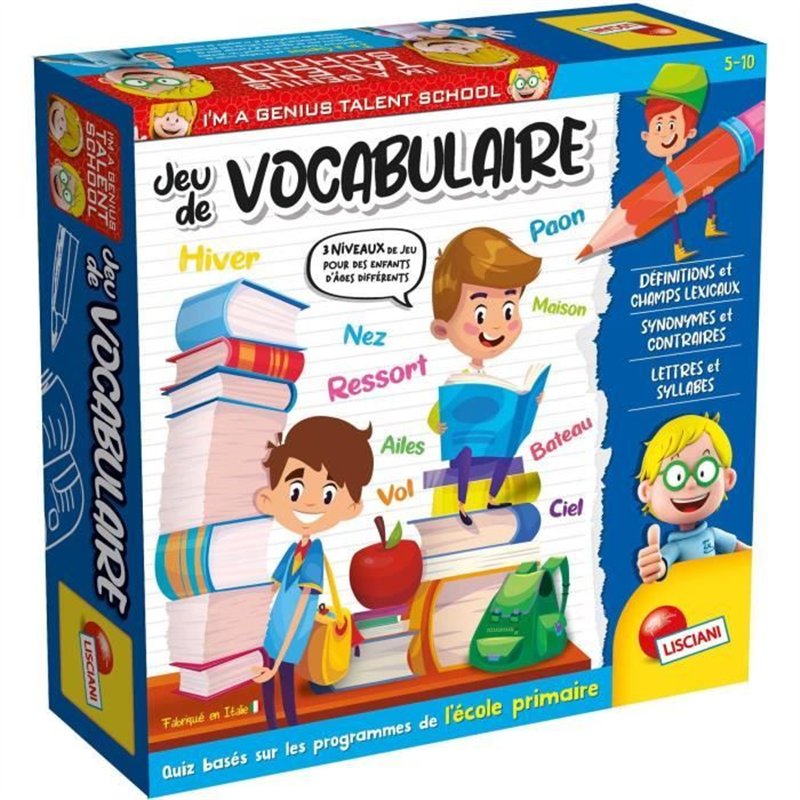 Talent School - Jeu de Parcours a Quiz - LISCIANIGIOCHI - Cartes Quiz, Themes Variés