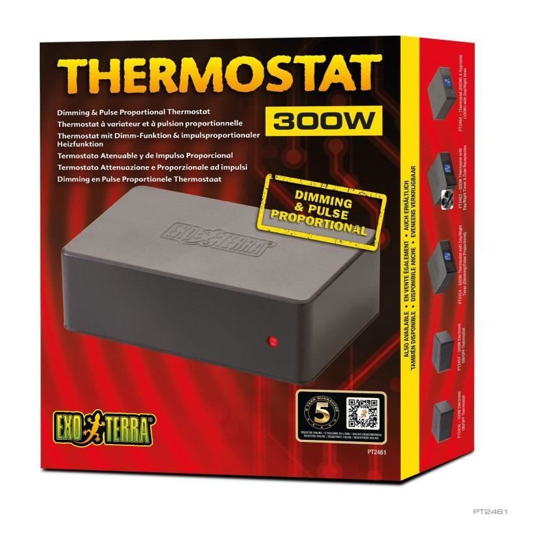 Thermostat a variateur et a pulsion proportionnelle pour terrarium - EXO TERRA - Dimming & Pulse - 300W