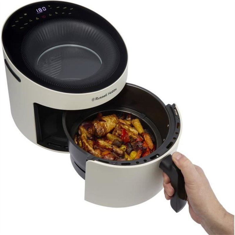 Image secondaire de Friteuse sans huile RUSSELL HOBBS - SatisFry Air Panoramic 27420-56 - Capacité 5L - 10 programmes de cuisson - 1500W - Cream