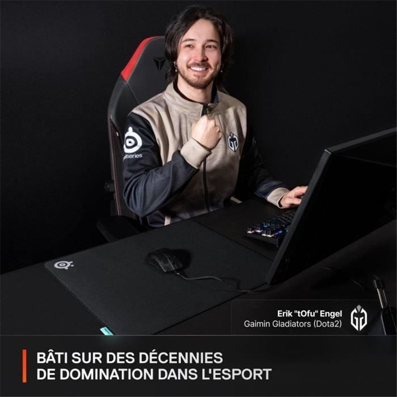 Image secondaire de Tapis de souris gaming - STEELSERIES - QcK Performance XL - Balance - 900 x 400 mm