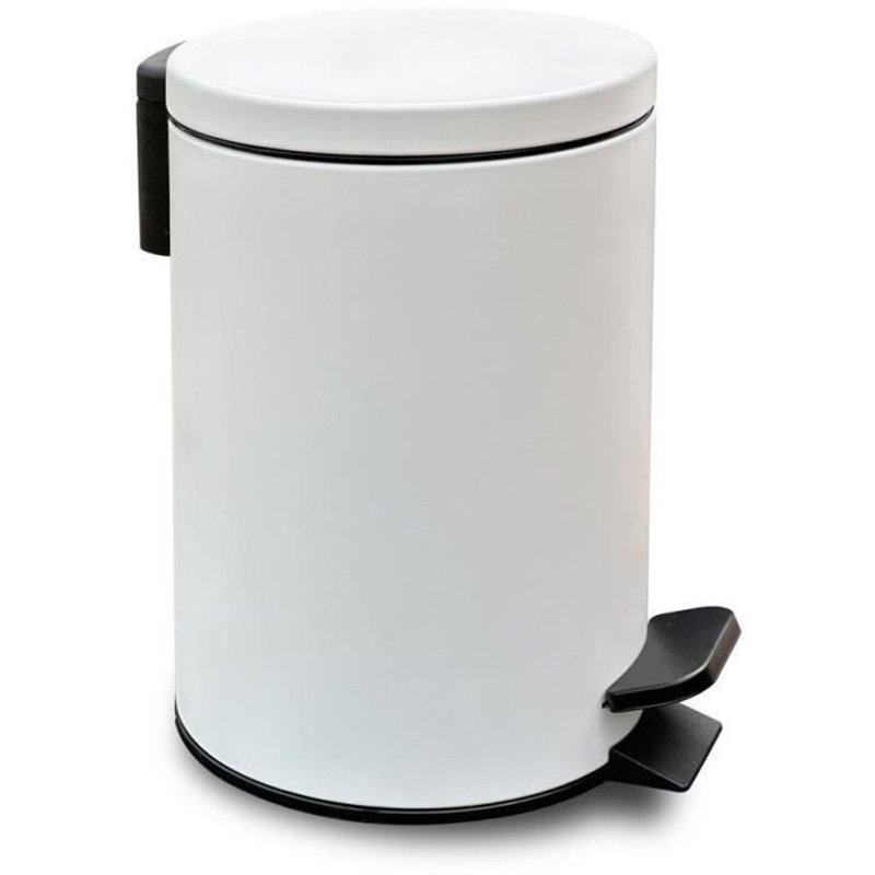 Poubelle de SDB - TODAY - UTILITY - 3 L - Ø 17 x x H 25 cm - Polypropylene - Soft White
