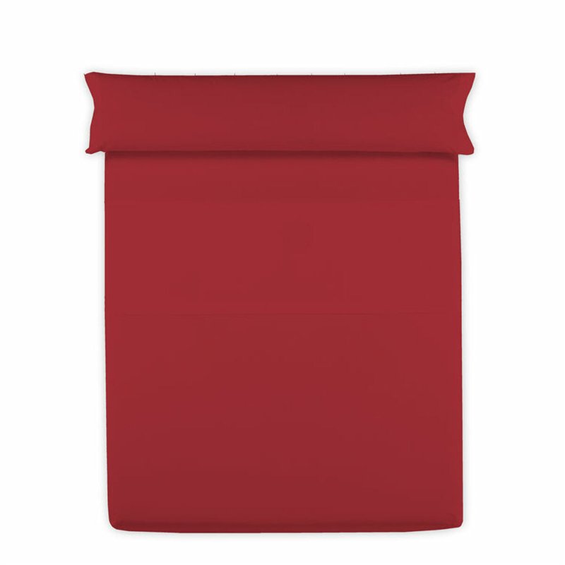 Drap Happy Home Mix Colors Rouge Lit 1 personne