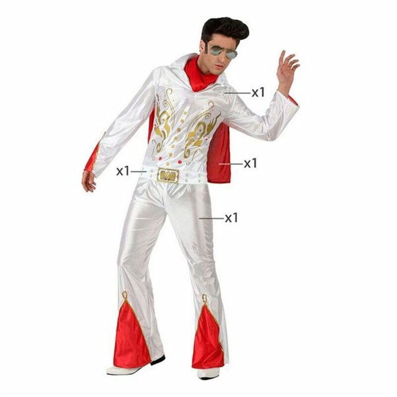Image secondaire de Déguisement pour Adultes Th3 Party Blanc (4 Pièces)