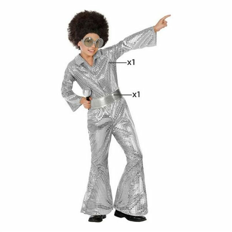 Image secondaire de Déguisement pour Enfants Disco Argenté
