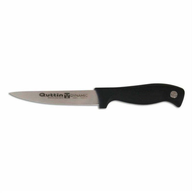 Image secondaire de Couteau de cuisine Quttin Dynamic Noir Argenté 11 cm (24 Unités)