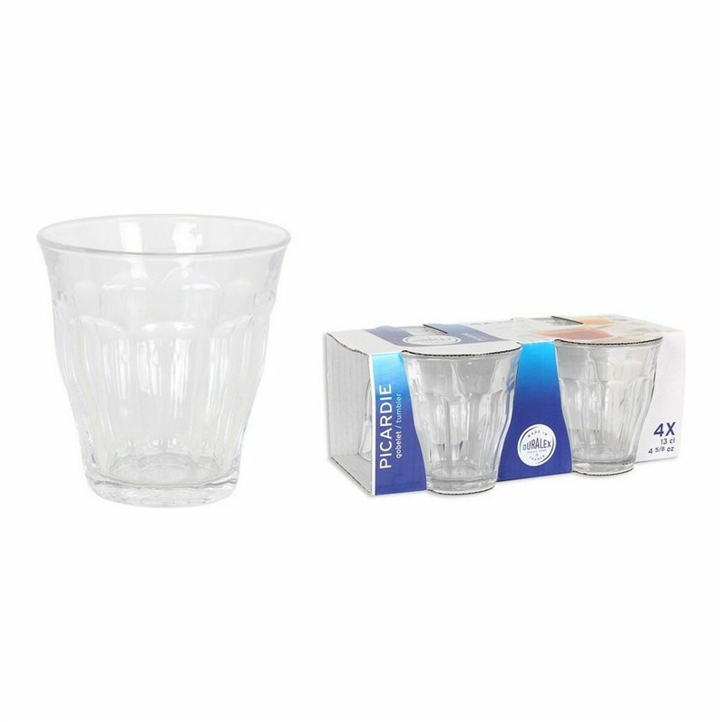 Image secondaire de Set de Verres Duralex Picardie Transparent 4 Pièces 130 ml (12 Unités)