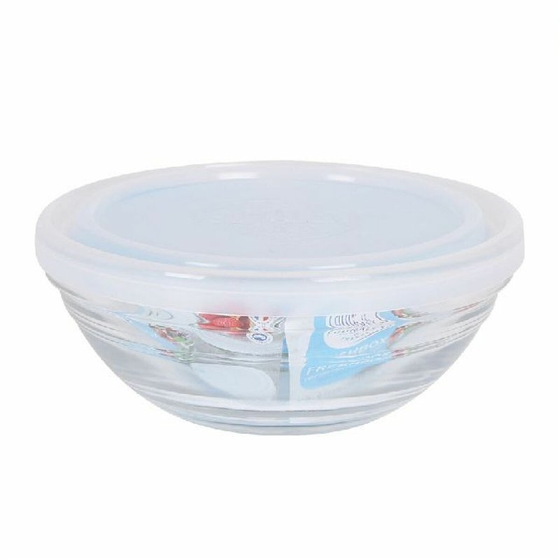 Image secondaire de Panier-repas rond avec couvercle Duralex FreshBox Transparent Ø 14 cm (12 Unités)