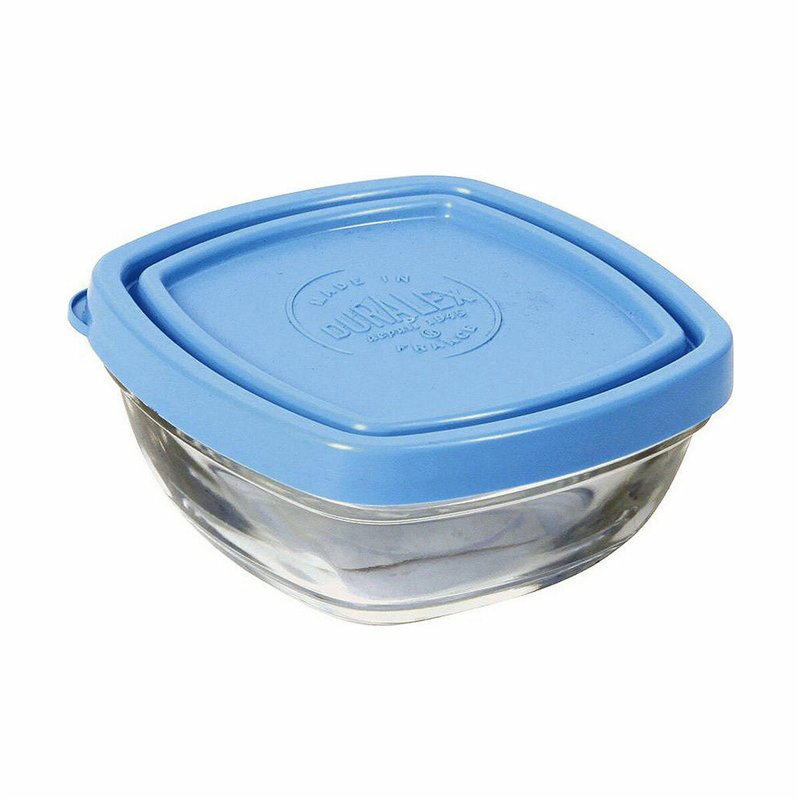 Image secondaire de Panier-repas carré avec couvercle Duralex FreshBox Bleu 150 ml 9 x 9 x 4 cm (12 Unités)