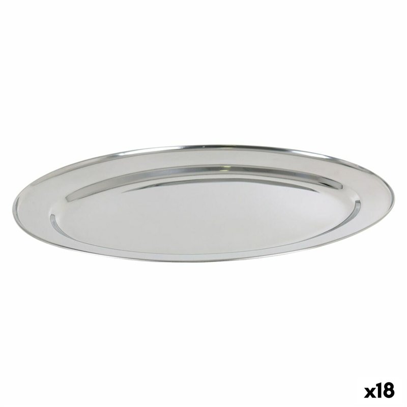 Plat à Gratin Quttin Quttin Acier inoxydable Oblongue 40,5 x 26,5 cm (18 Unités)